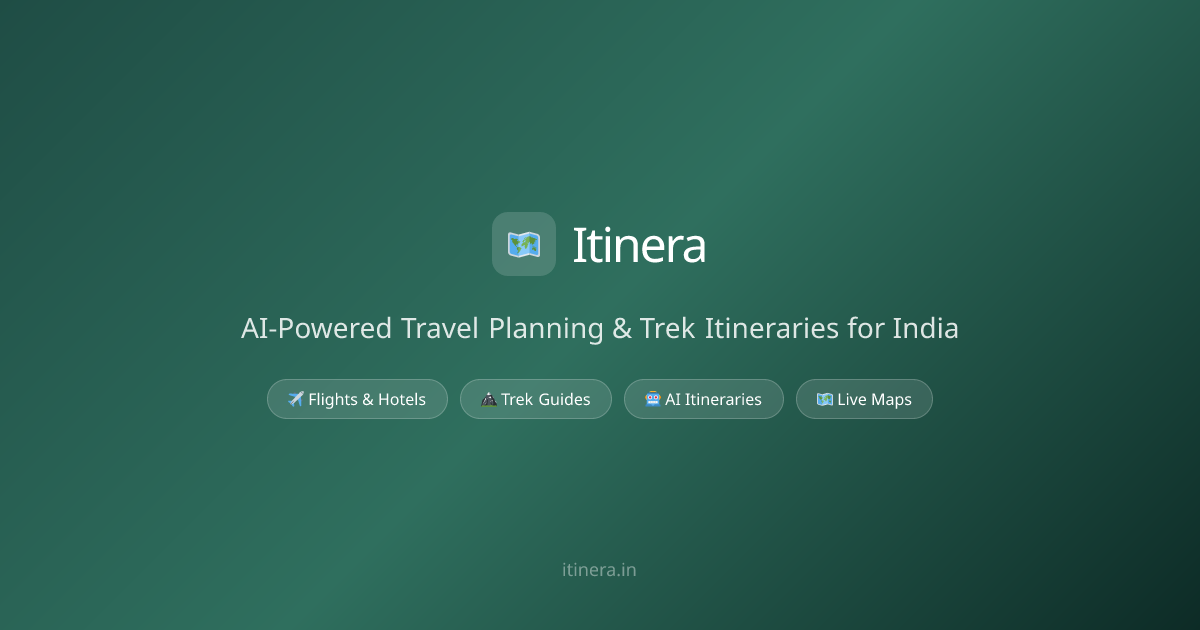 Itinera - AI-Powered Travel Planning & Trek Itineraries